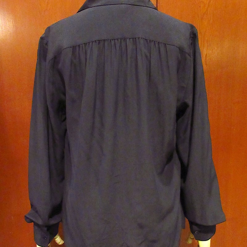 ビンテージ80's90's○nordstromレディースシルクオープンカラー ビンテージ80's90's○nordstromレディースシルクオープンカラー