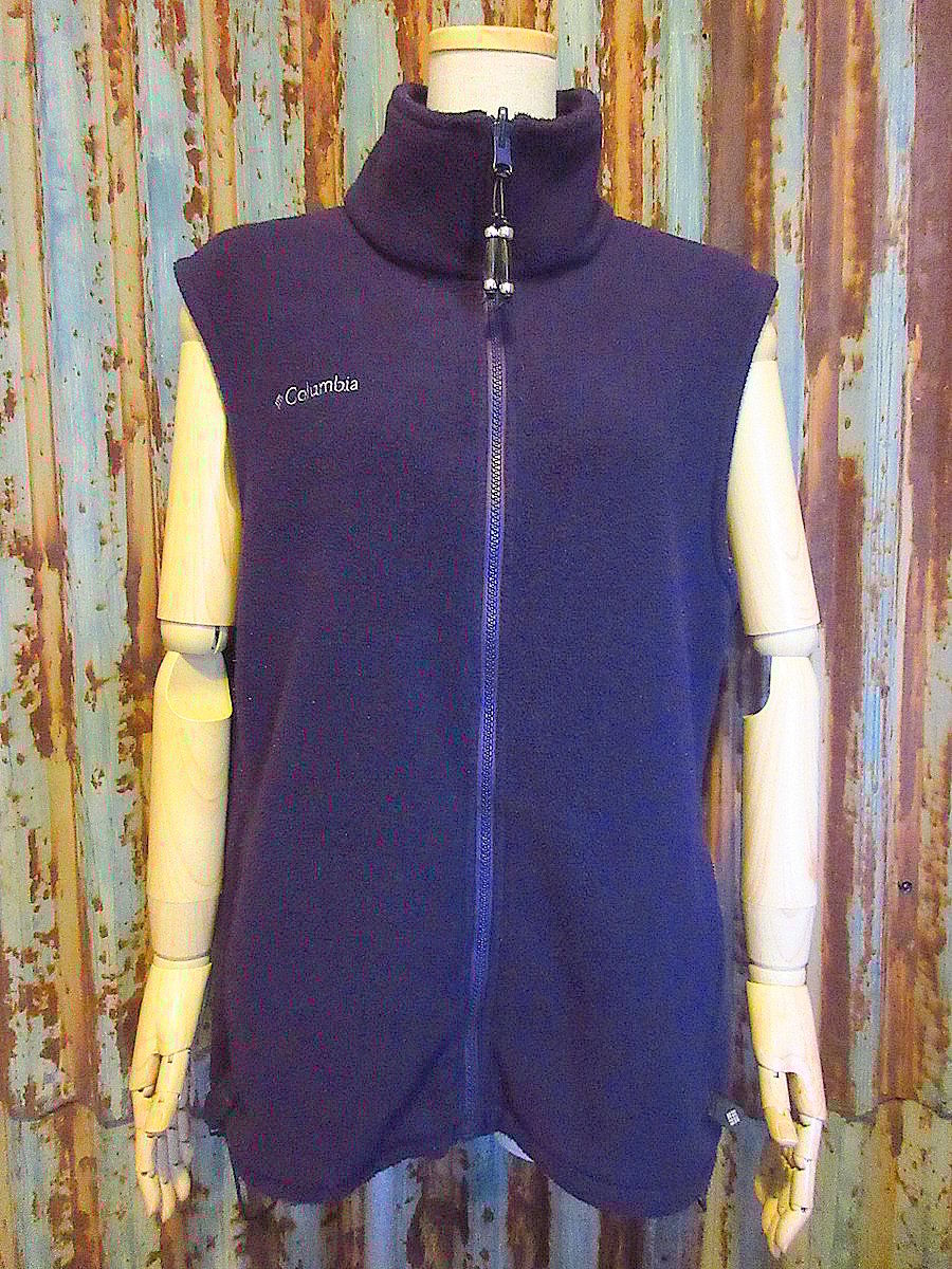 90's 古着　Columbia リバーシブルベスト　フリースベスト　フルジップ 楽天市場】Columbia ベスト 90's vintage リバーシブル フリース