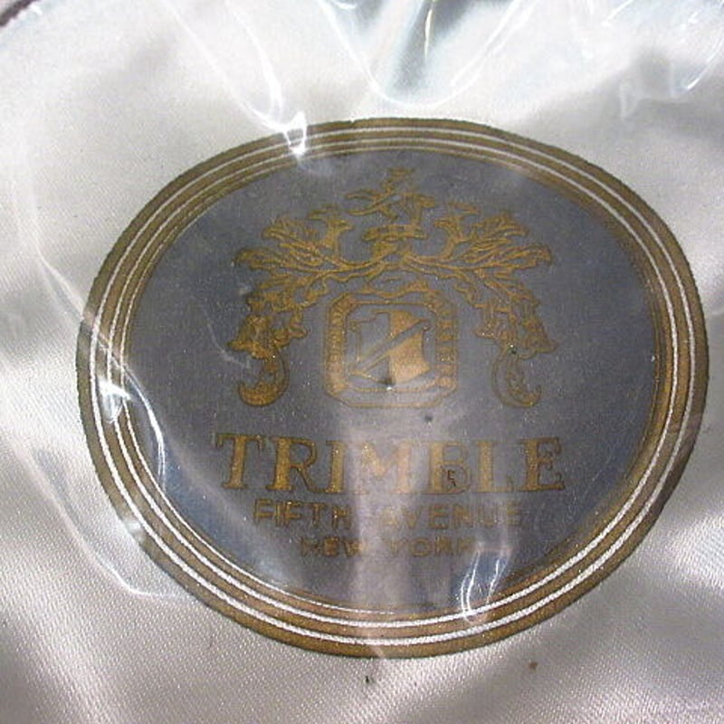 ビンテージ50's○DEADSTOCK TRIMBLEポークパイハットグレー7 1/8