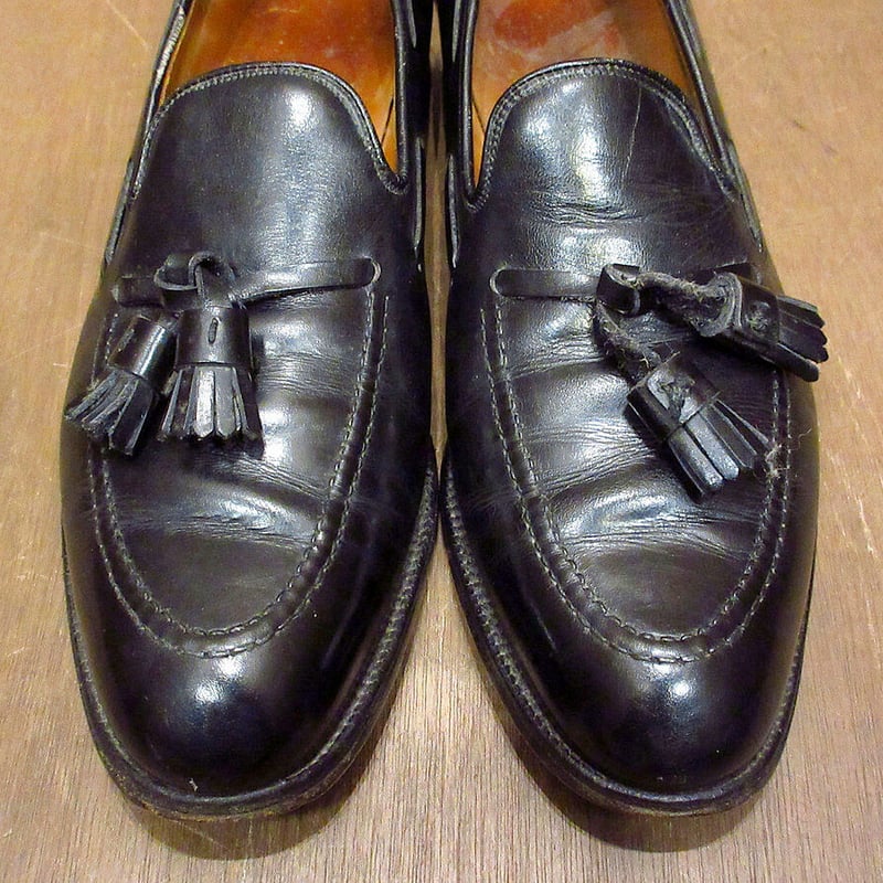 ビンテージ○MADE IN ENGLAND CHEANEY Royal Tweed タッセルロ