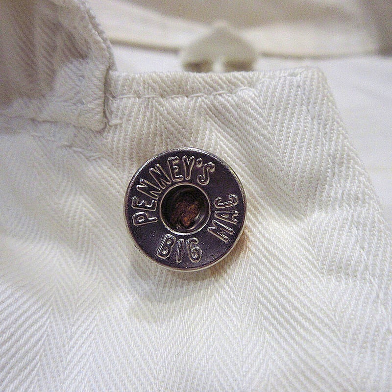 ビンテージ60's○BIG MAC Penneys HBTオールインワン白size 34 S○