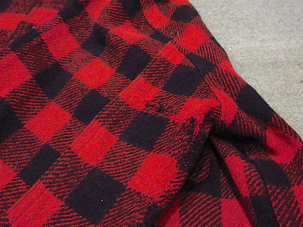 ビンテージ40's○J.C.PENNEY CO.バッファローチェックウールシャツ赤