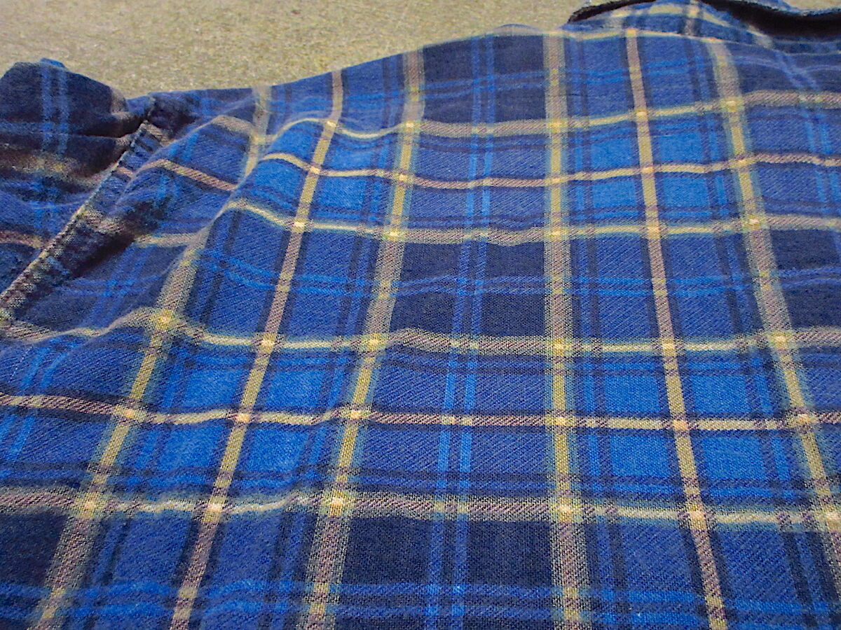 ビンテージ50's60's○POLARチェックプリントネルシャツ