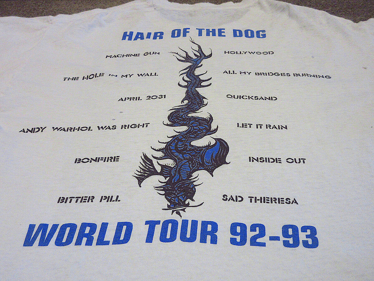 ビンテージ90's○WARRANT 1992年-1993年ワールドツアーTシャツ白
