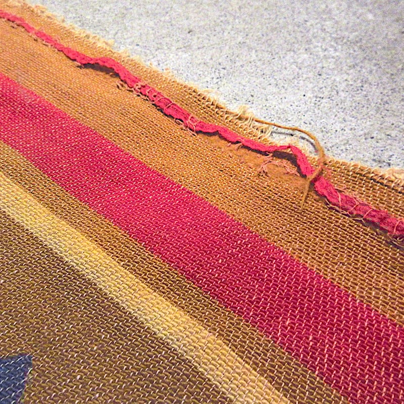 ビンテージ40's50's○ネイティブ柄コットンブランケットsize 約180cm