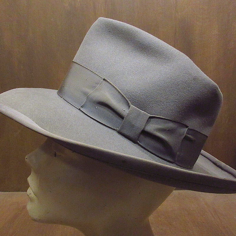 ビンテージ40's○Royal Stetson Whippetフェドラハットベージュ ビンテージ40's○Royal Stetson Whippetフェドラハットベージュ