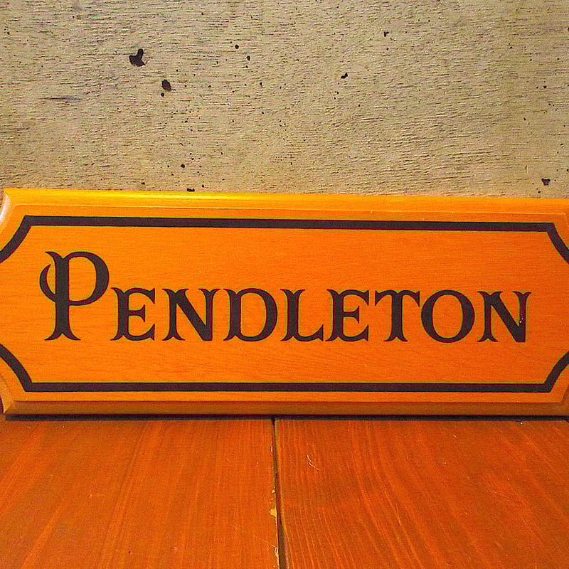 ビンテージ○PENDLETONウッドサイン○250103k3-sign ペン