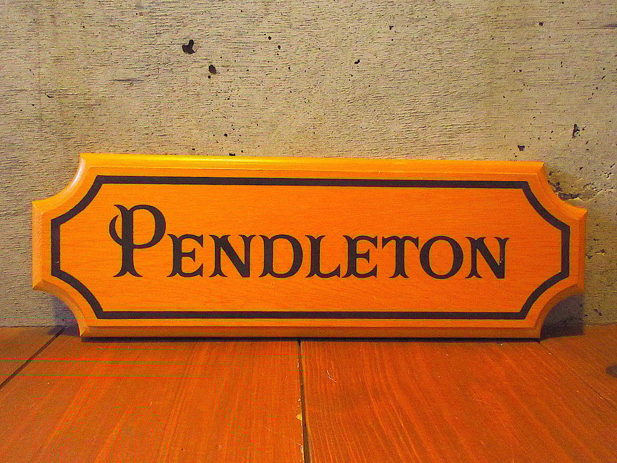 ビンテージ○PENDLETONウッドサイン○250103k3-sign ペン