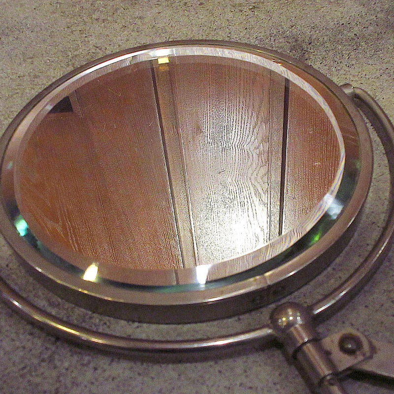 ビンテージ○アコーディオンアームウォールミラー○230211k6