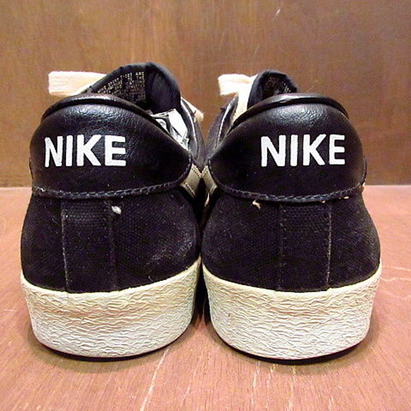 ビンテージ80's○NIKE ALL COURT CANVAS黒 Size 5○200715n...