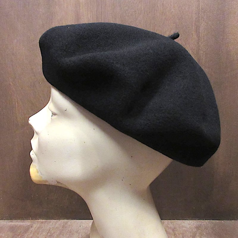 フランス製 LAULHÈRE 黒 ベレー帽 60cm 帽子の通販【LAULHERE ロレール】フランス製 メンズ レディース ベレー