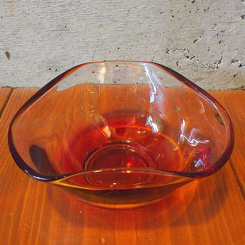 ビンテージ○ガラスボウルピンク○231206k5-tbwr 食器インテリア