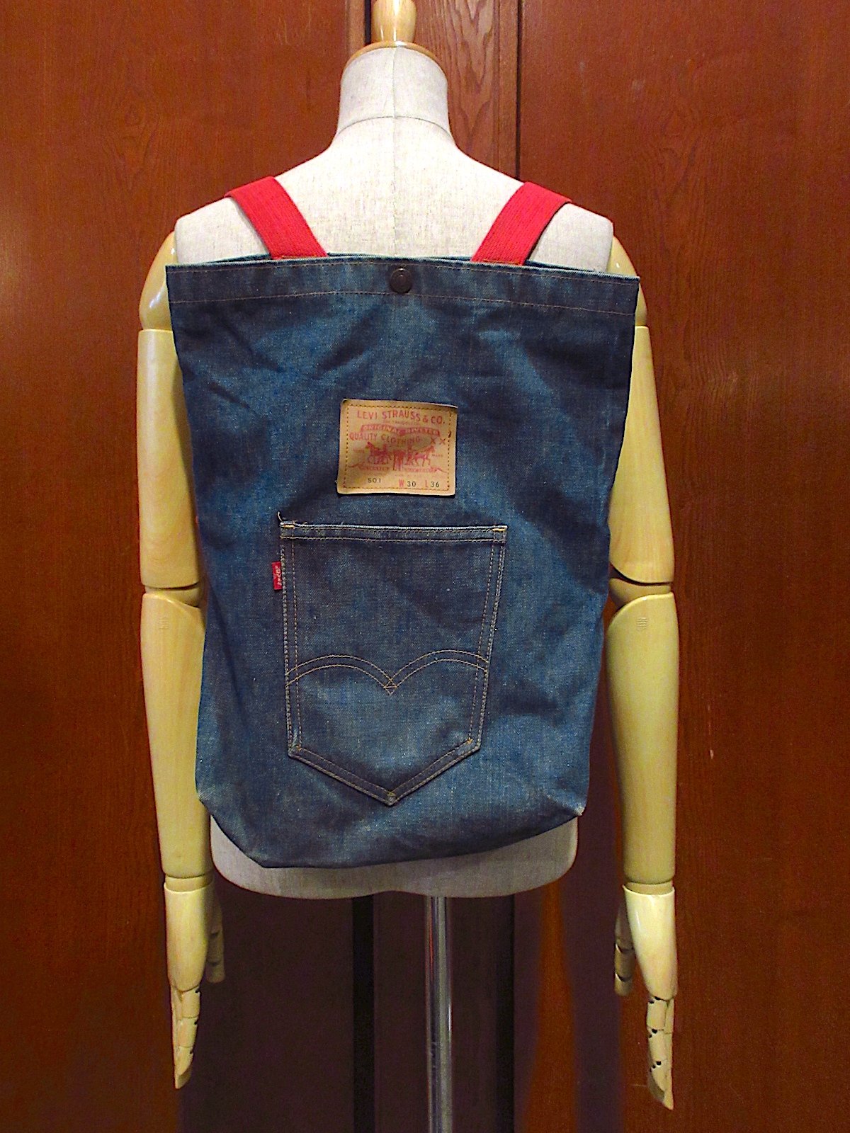 リーバイス　リュック　バックパック　levi's　LEVI'S　当時　古着 Levi's - Levi's リュック バックパック ネイビーの通販 by