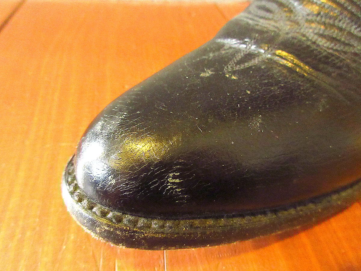 ビンテージ○DAN POSTレザーウエスタンブーツ黒size 9 1/2 ビンテージ○DAN POSTレザーウエスタンブーツ黒size 9 1/2