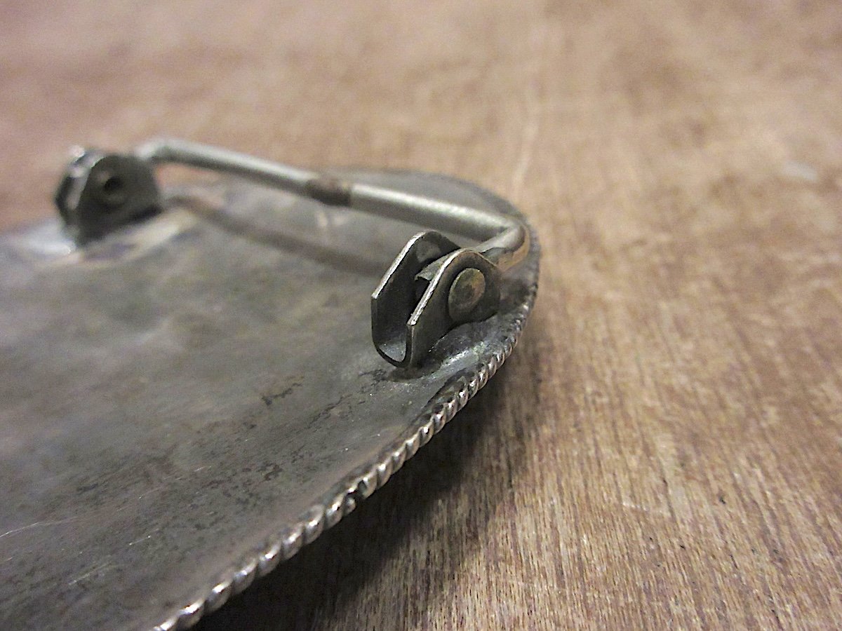 ターコイズ　SILVER 925 バックル　vintage 楽天市場】バックル ターコイズ ハンドメイドSilver925 ブルー