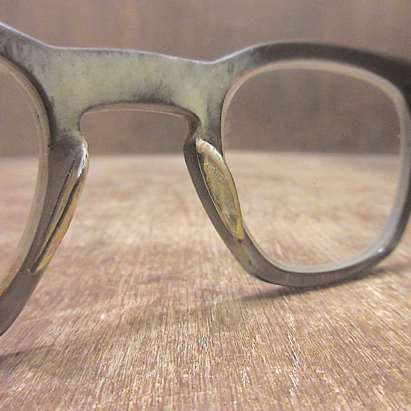 ビンテージ50's60's○WILLSONウェリントン眼鏡グレー○241106z6-eygls