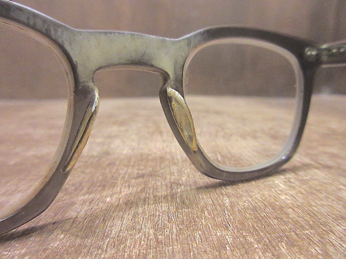 ビンテージ50's60's○WILLSONウェリントン眼鏡グレー○241106z6-eygls