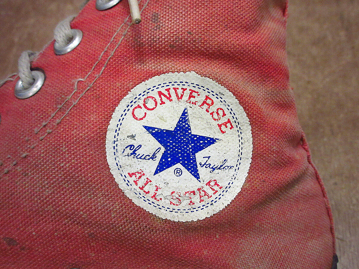 ビンテージ90's○CONVERSEオールスターHI赤size 9○230924i2-m-sn
