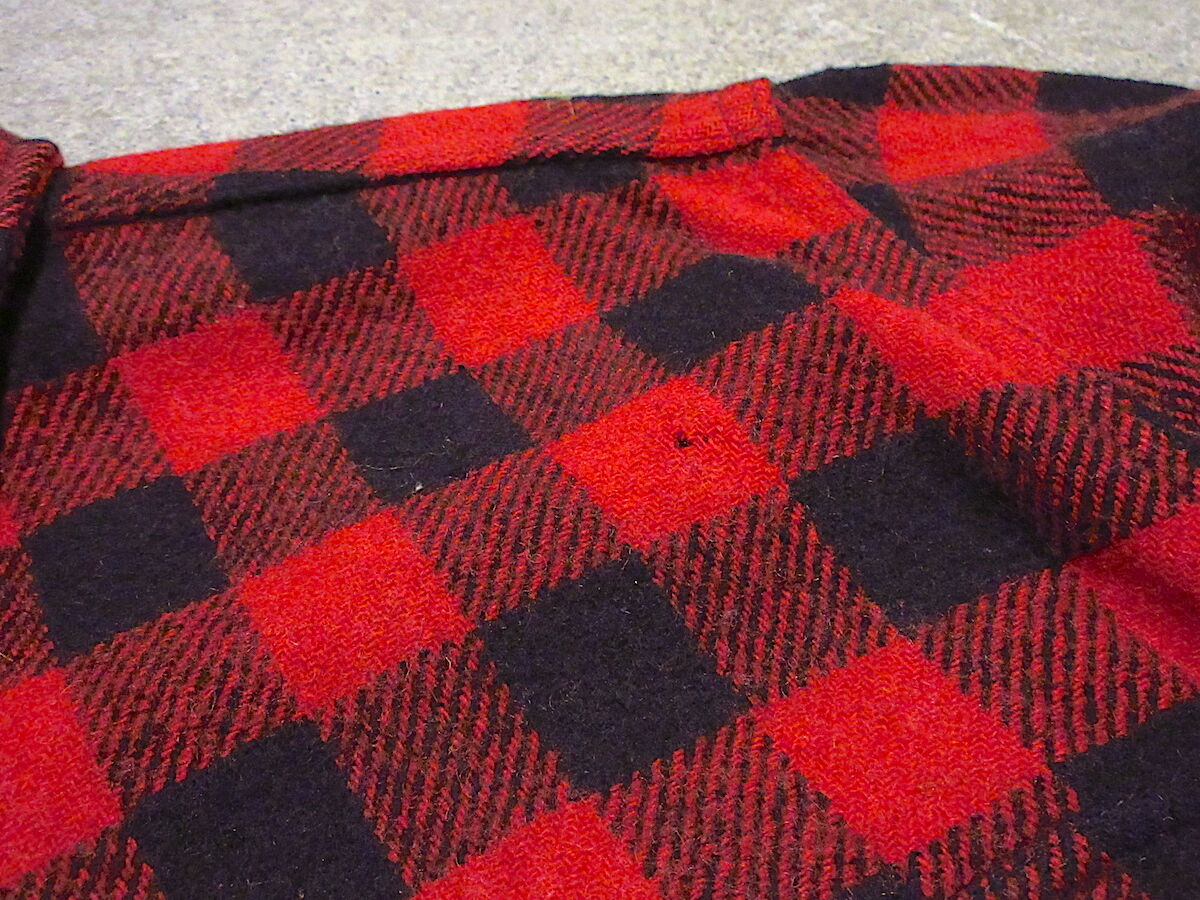 ビンテージ40's○J.C.PENNEY CO.バッファローチェックウールシャツ赤
