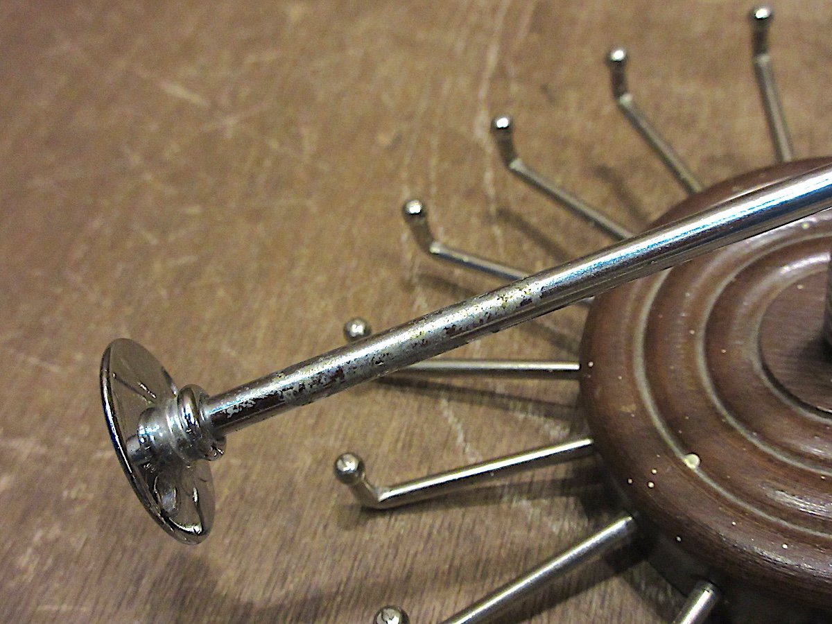 ビンテージ○ウッド×メタルネクタイハンガー○250521z5-otclct