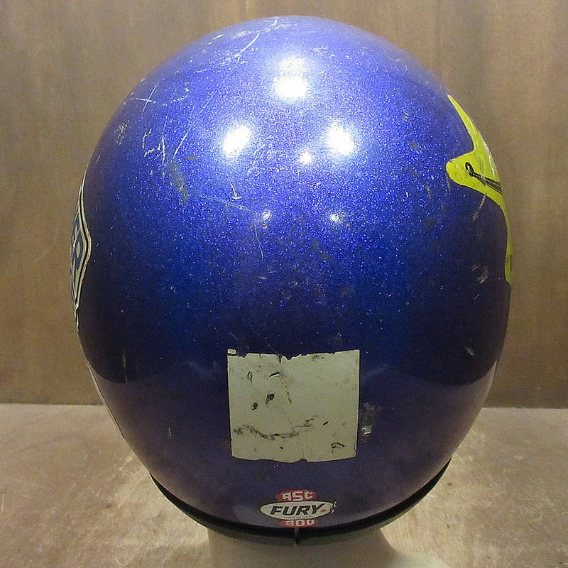ビンテージ60's○ASC FURY 300バイザー付きジェットヘルメット紫
