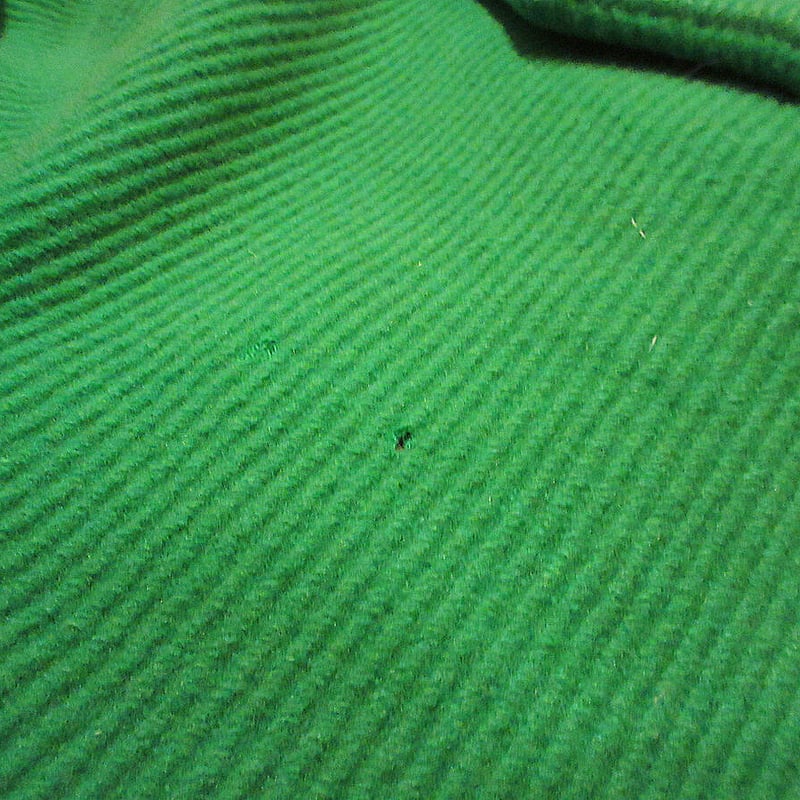 ビンテージ60's70's○Donny brookレディースノーカラーウールコート緑