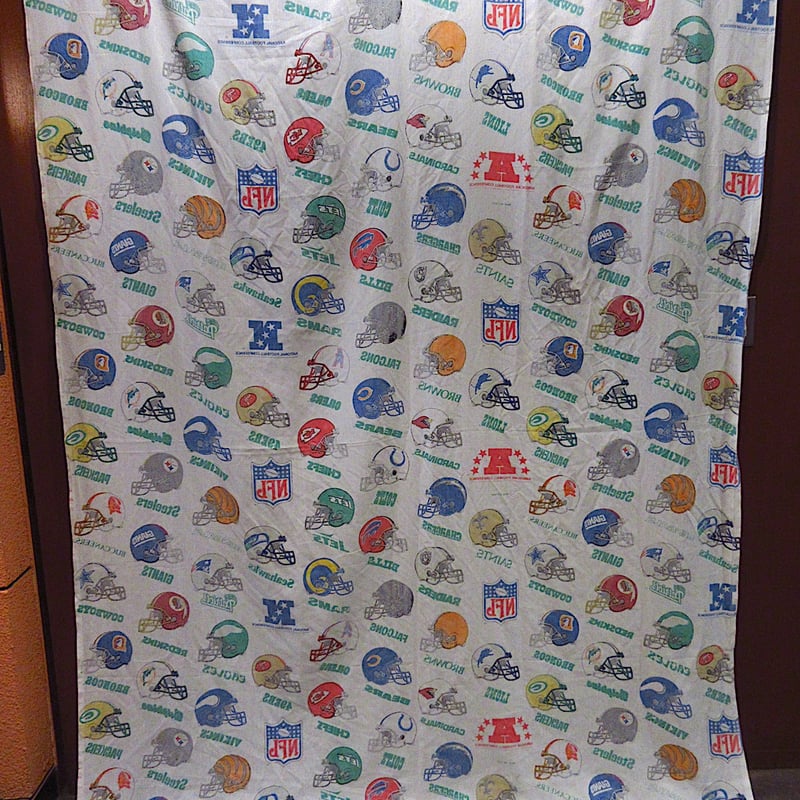 ビンテージNFLカーテン二枚アメリカンフットボール