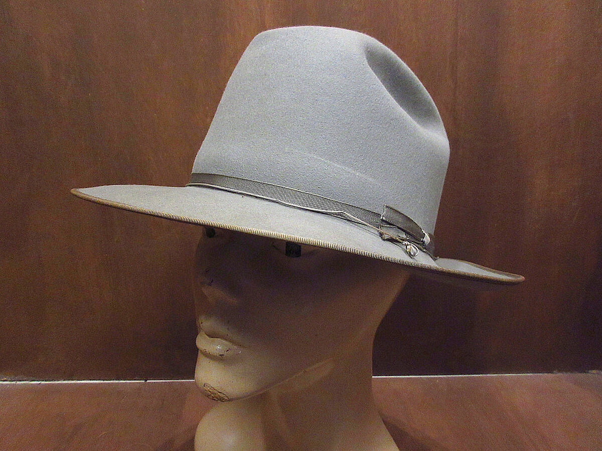 ビンテージ50's○STETSON OPEN ROADフェドラハットグレーsize 7 ビンテージ50's○STETSON OPEN ROADフェドラハットグレーsize 7