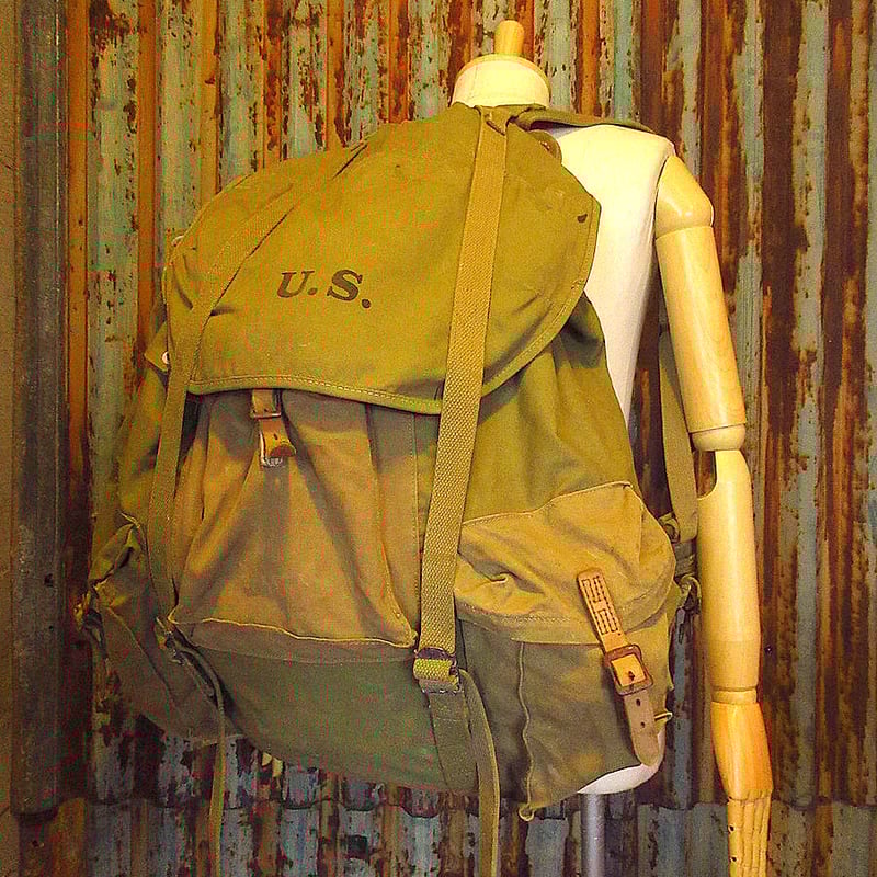 ビンテージ40's○U.S.ARMY山岳部隊ステンシル入りフレームパック ビンテージ40's○U.S.ARMY山岳部隊ステンシル入りフレームパック
