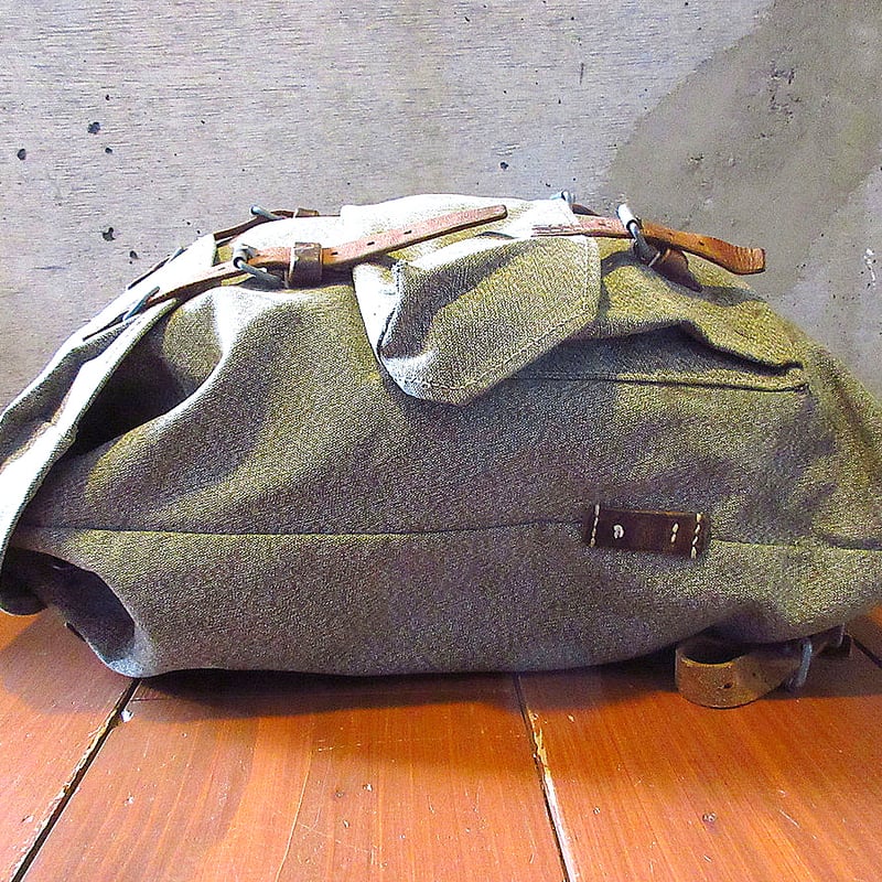ビンテージ○スイス軍ソルト&ペッパーバックパック○250515k4-bag-bq