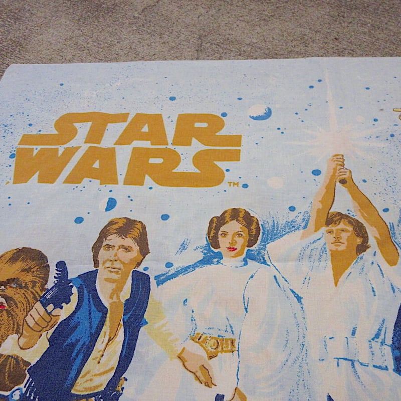 ビンテージ70's○STAR WARSベッドシーツ&ピローケース○230210r7-otclc...