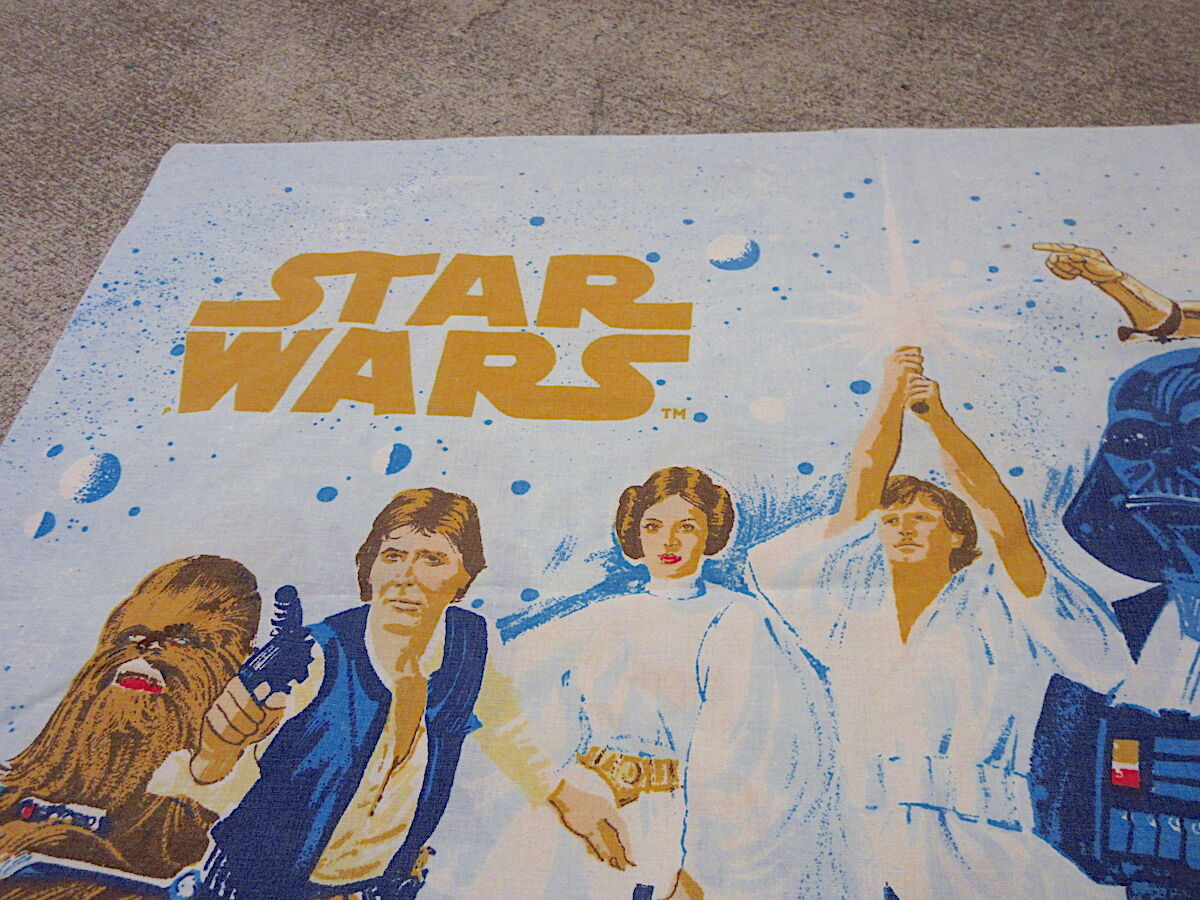 ビンテージ70's○STAR WARSベッドシーツ&ピローケース○230210r7 ビンテージ70's○STAR WARSベッドシーツ&ピローケース○230210r7