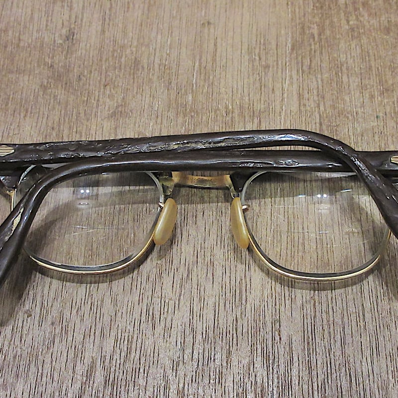 ビンテージ50's60's○STENZEL 1/10 12KGFサーモントブロー眼鏡○2505