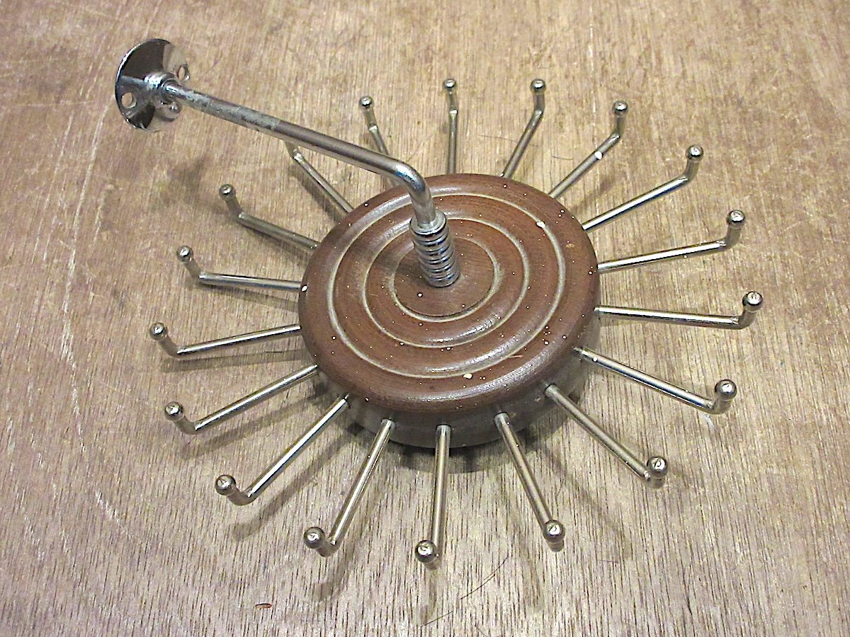 ビンテージ○ウッド×メタルネクタイハンガー○250521z5-otclct