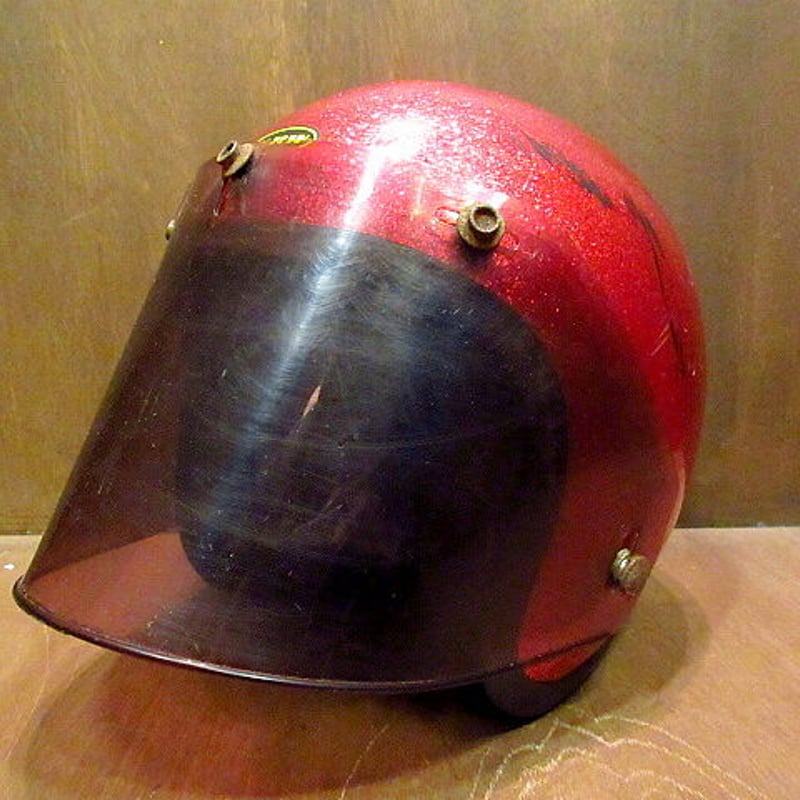 ビンテージ70's○KRW MODEL 2500 ジェットヘルメット メタリックレッド