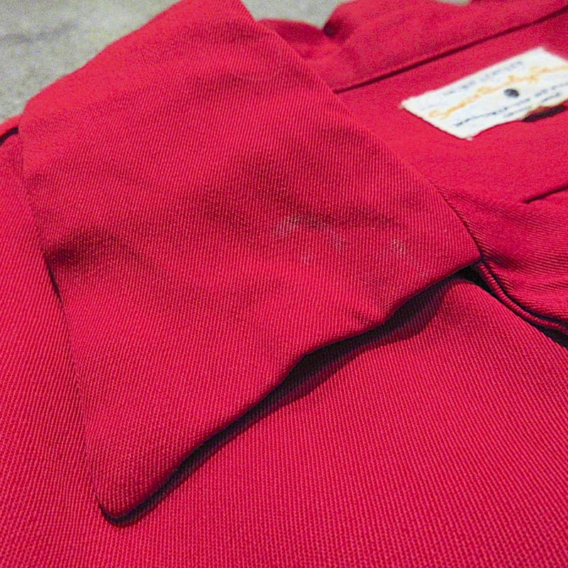 ビンテージ50's○Service Bowling Shirt刺繍入りレーヨンボウリング