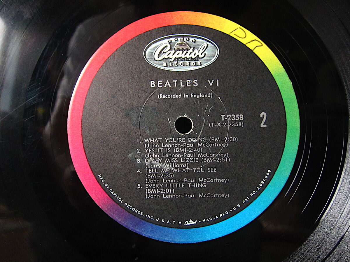 良音‼️US Capitol Rainbow『BEATLES VI 』ビートルズⅥ Beatles VI - Wikipedia