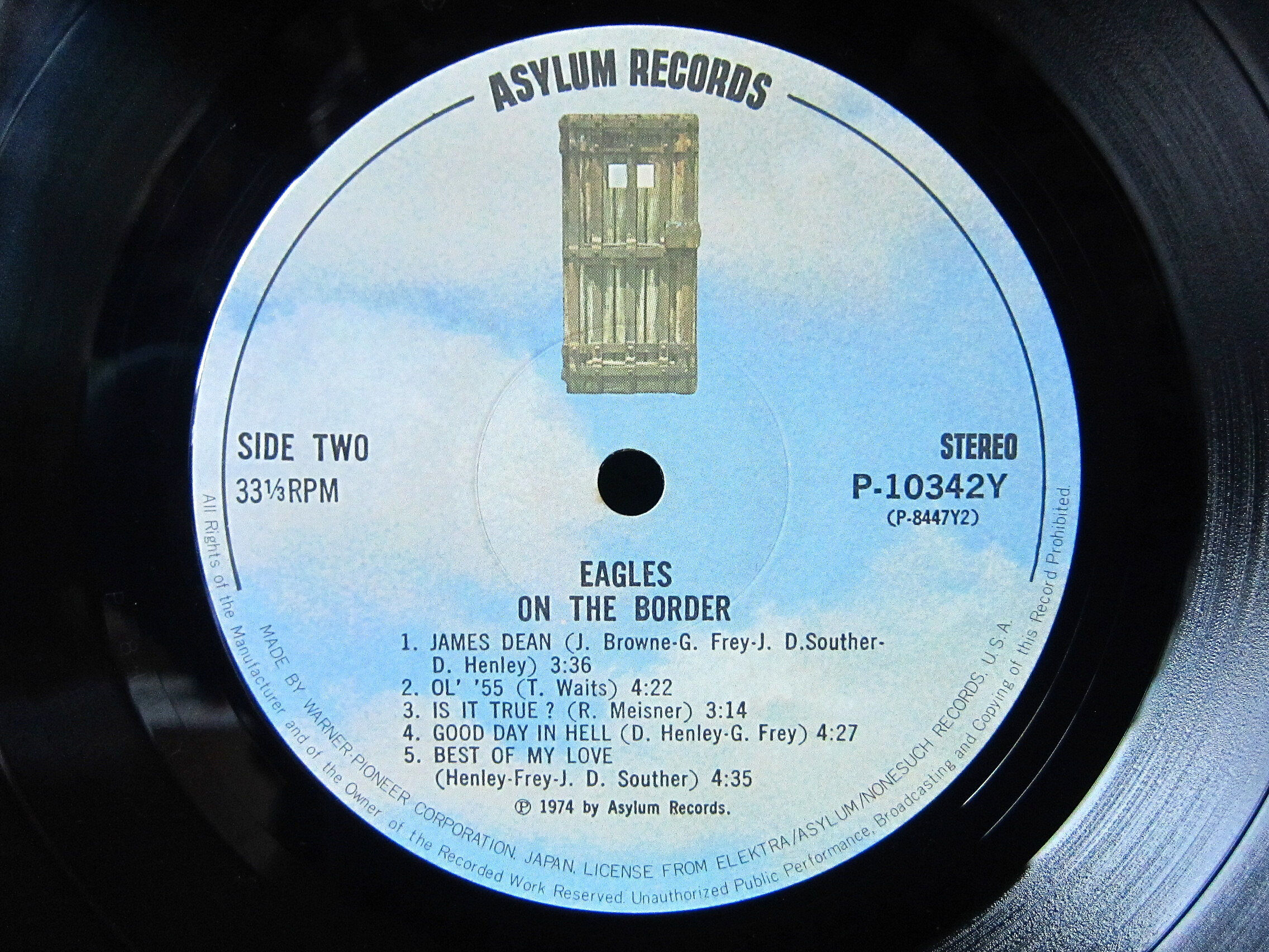 EAGLES○ON THE BORDER ASYLUM RECORDS P-10342Y○21
