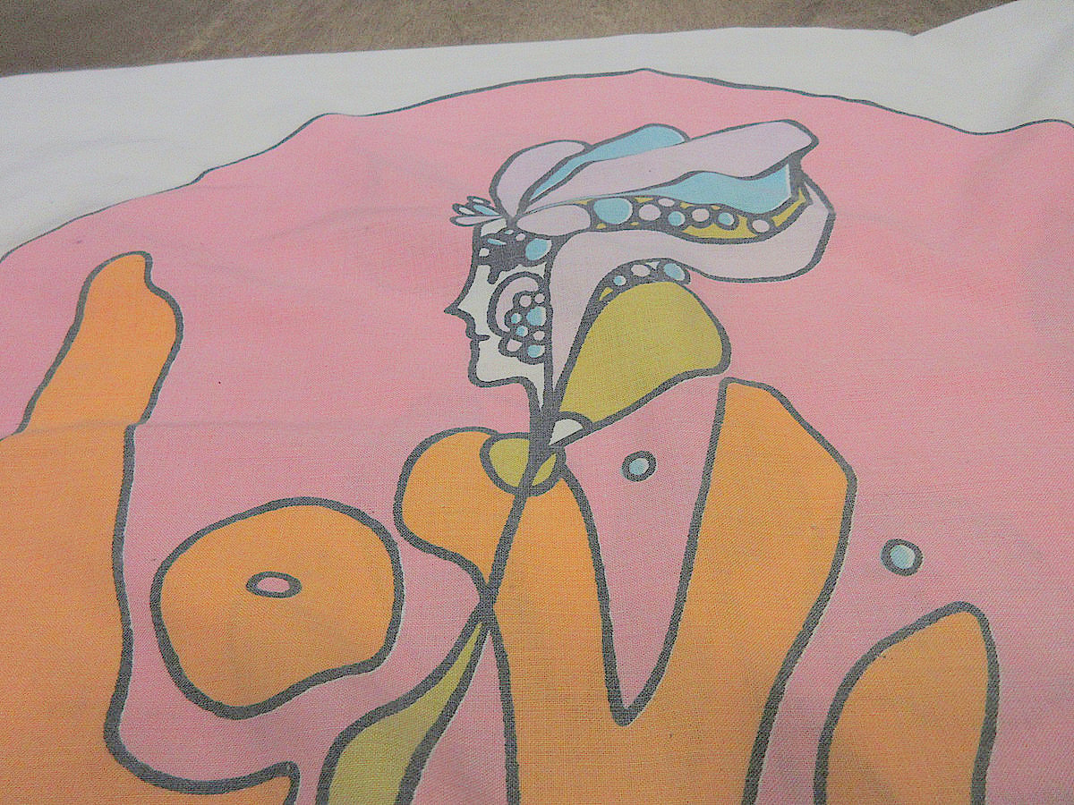 ビンテージ70's○Peter Maxピローケース○250429j5-otclctピーターマッ