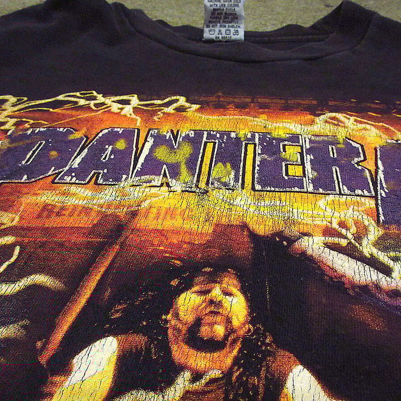 2000's PANTERAツアーTシャツ黒size L○211007s8-m-tsh-bnパ