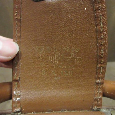 ビンテージ60’s70’s●Tufideフェイクレザーブリーフケース茶●250105j5-bag-brf古着1960s1970s鞄
