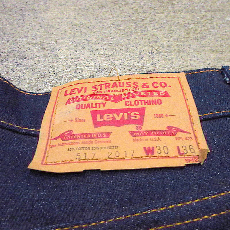 ビンテージ80's○DEADSTOCK Levi's 517-2017表記W30 L36○22 ビンテージ80's○DEADSTOCK Levi's 517-2017表記W30 L36○22