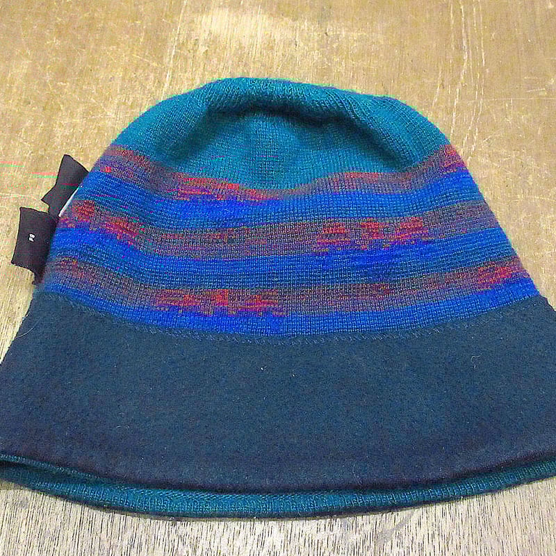 ビンテージ90's○Patagoniaキッズ サンダーバード総柄ニット帽 ビンテージ90's○Patagoniaキッズ サンダーバード総柄ニット帽
