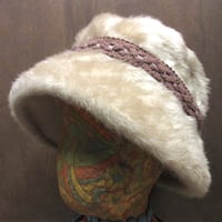 ビンテージ~70’s●フェイクファーハット●250302z5-w-ht-ot帽子レトロバケットハット