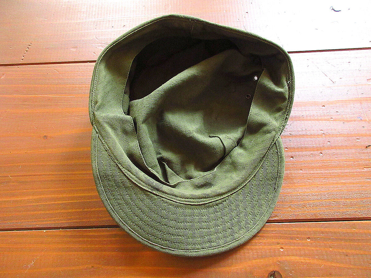40s HBT ARMY ヘリンボーン ハット vintage hat usa 古着 40s 米軍 US ARMY ミリタリー HBT ヘリンボーンツイル