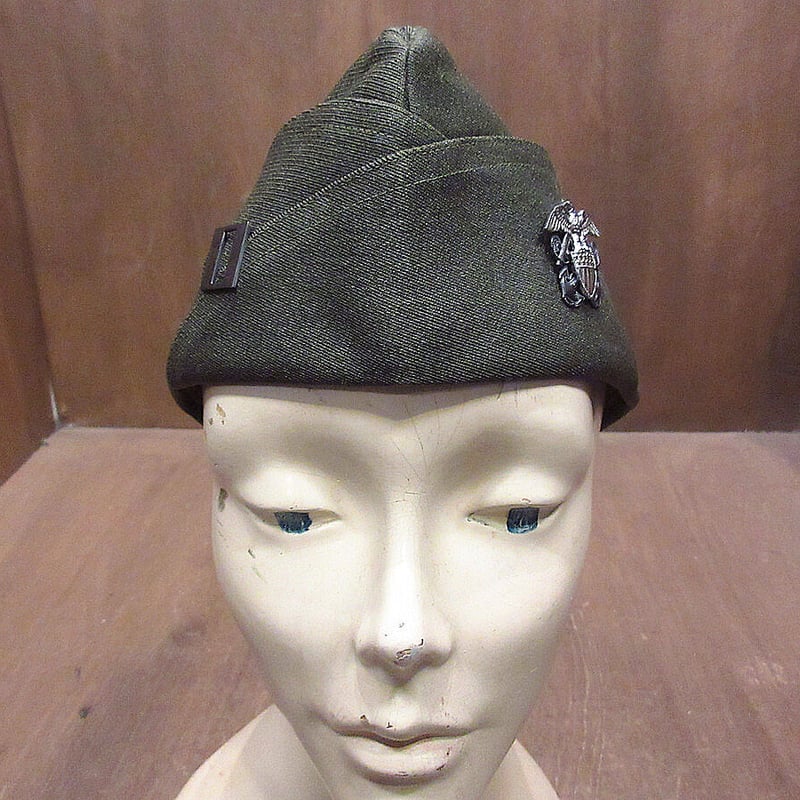 ビンテージ40's○U.S.NAVYギャリソンキャップ7 3/8○220208i5-m-cp-