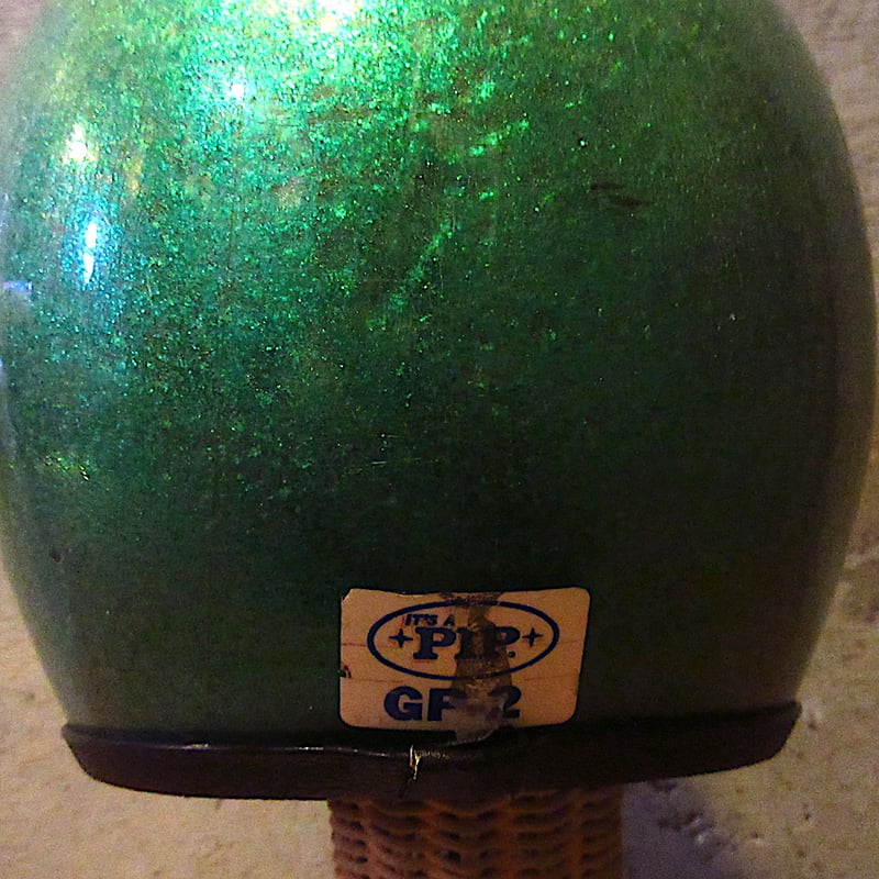 ビンテージ60's○GRANT GP-2ジェットヘルメット メタリックグリーン