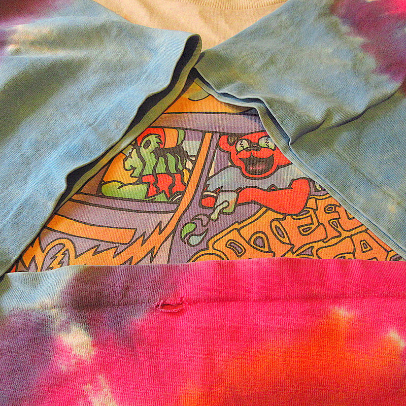 ビンテージ90's○Grateful Deadダンシングベア タイダイTシャツ