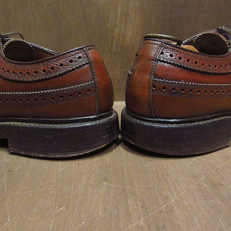 ビンテージ70's○FLORSHEIM IMPERIALウイングチップシューズ茶size 6D
