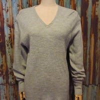 ビンテージ50's○LASLEY KNITTING CO. Vネックレタードセーター ビンテージ50's○LASLEY KNITTING CO. Vネックレタードセーター